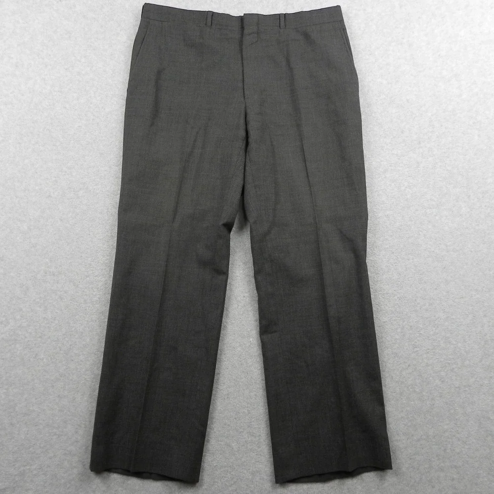 Allen Solly Pants Mens 36x29 Dress Slacks Suit Business‎ Formal Flat Front Brown